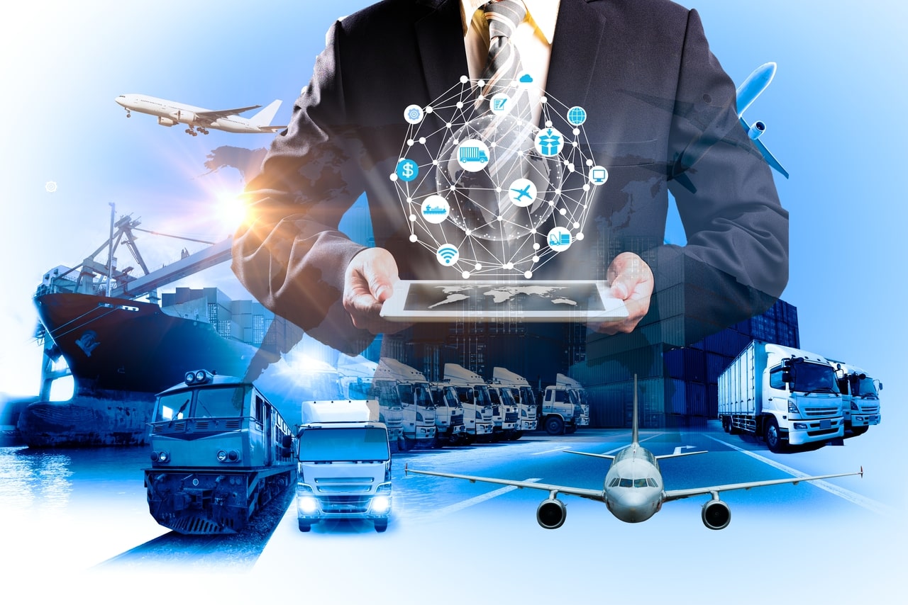 Illustration logistique transport