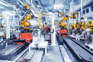 Bras robots usine